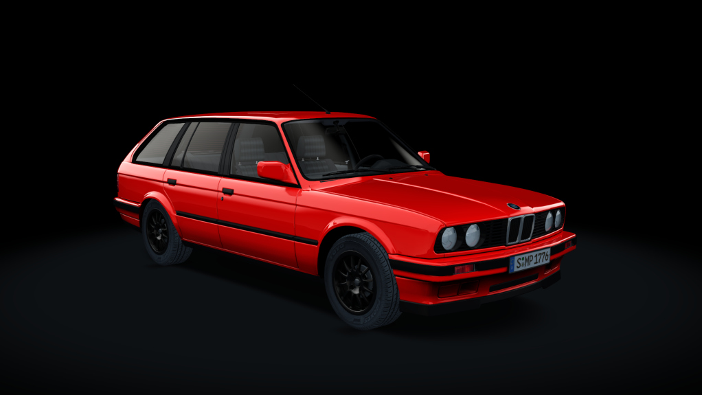 BMW 325i E30 Touring S1, skin red