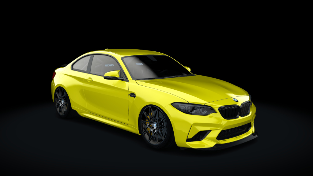 BMW M2 Competition S, skin yellow