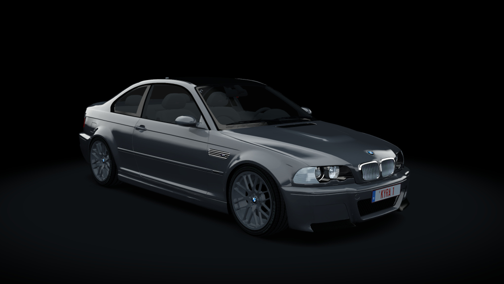 BMW M3 (E46) CSL, skin silver grey metallic