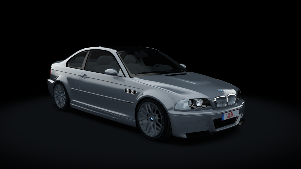 BMW M3 (E46) CSL, skin titanium silver metallic