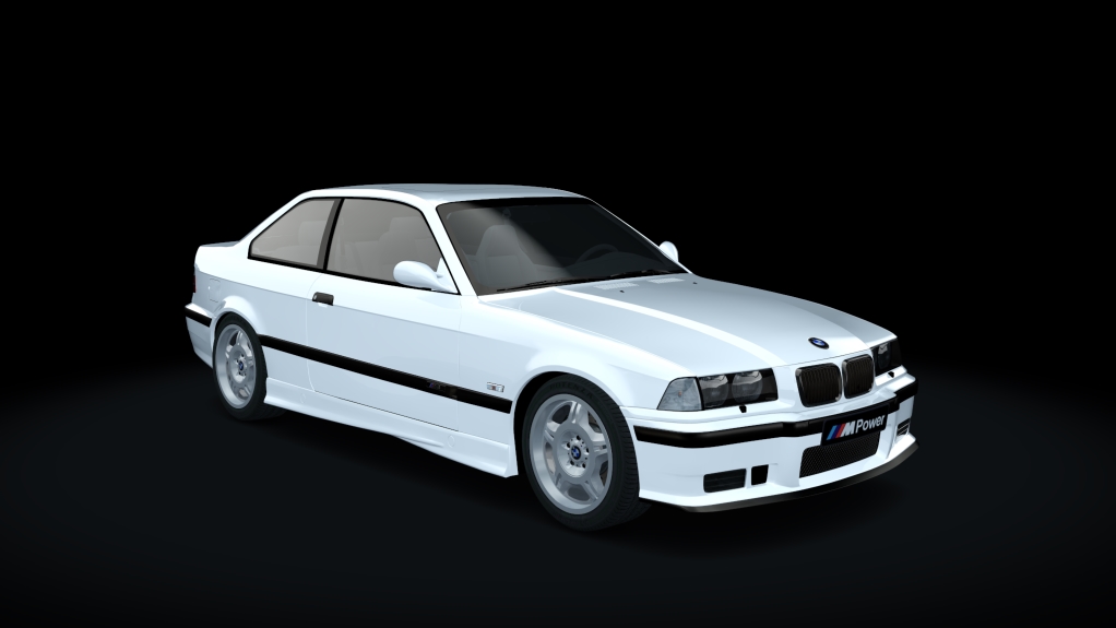 BMW M3 E36 3.0 286cv, skin white