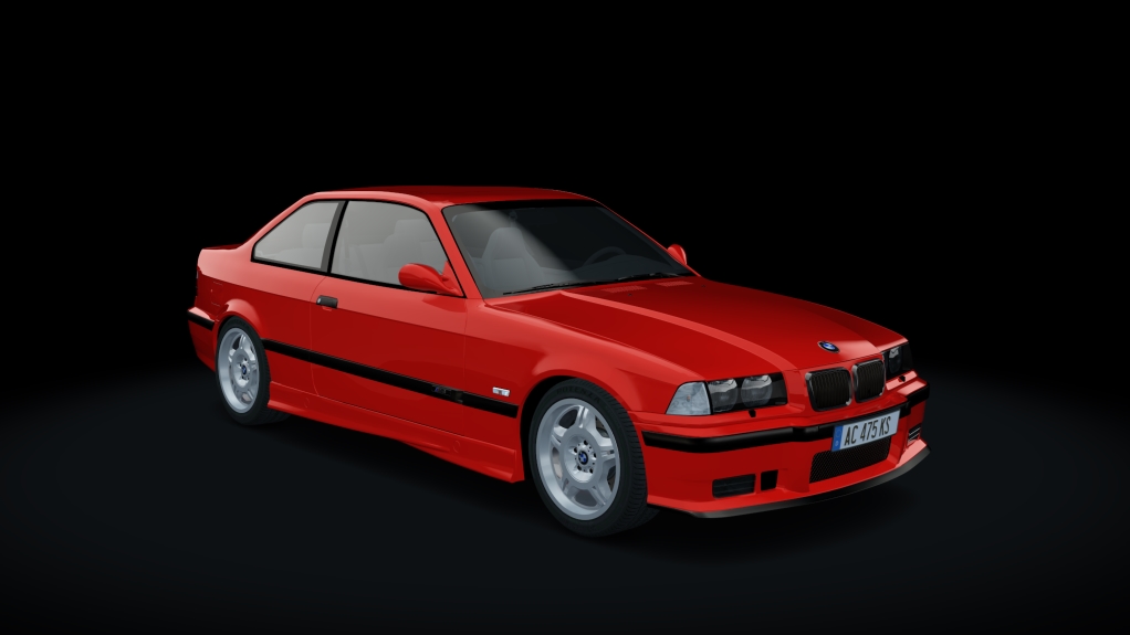 BMW M3 E36 3.0 286cv e36 stage 3, skin bright_red