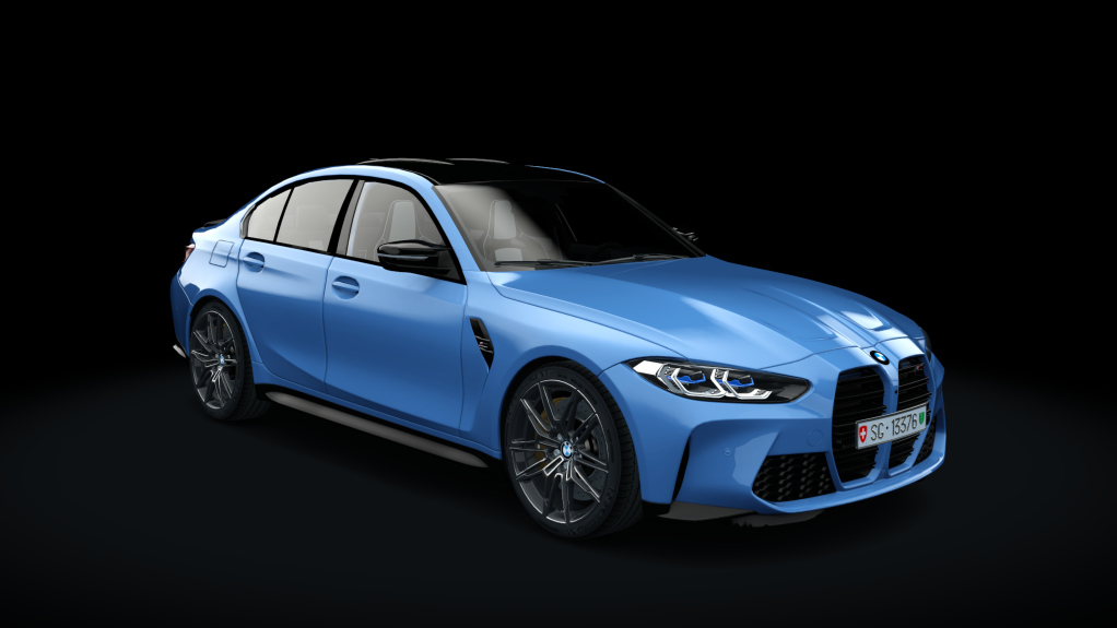 BMW M3 Competiton G80, skin 00_Portimao_Blue_Metallic