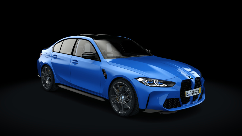 BMW M3 Competiton G80, skin 01_Laguna_Seca_Blue_Interior