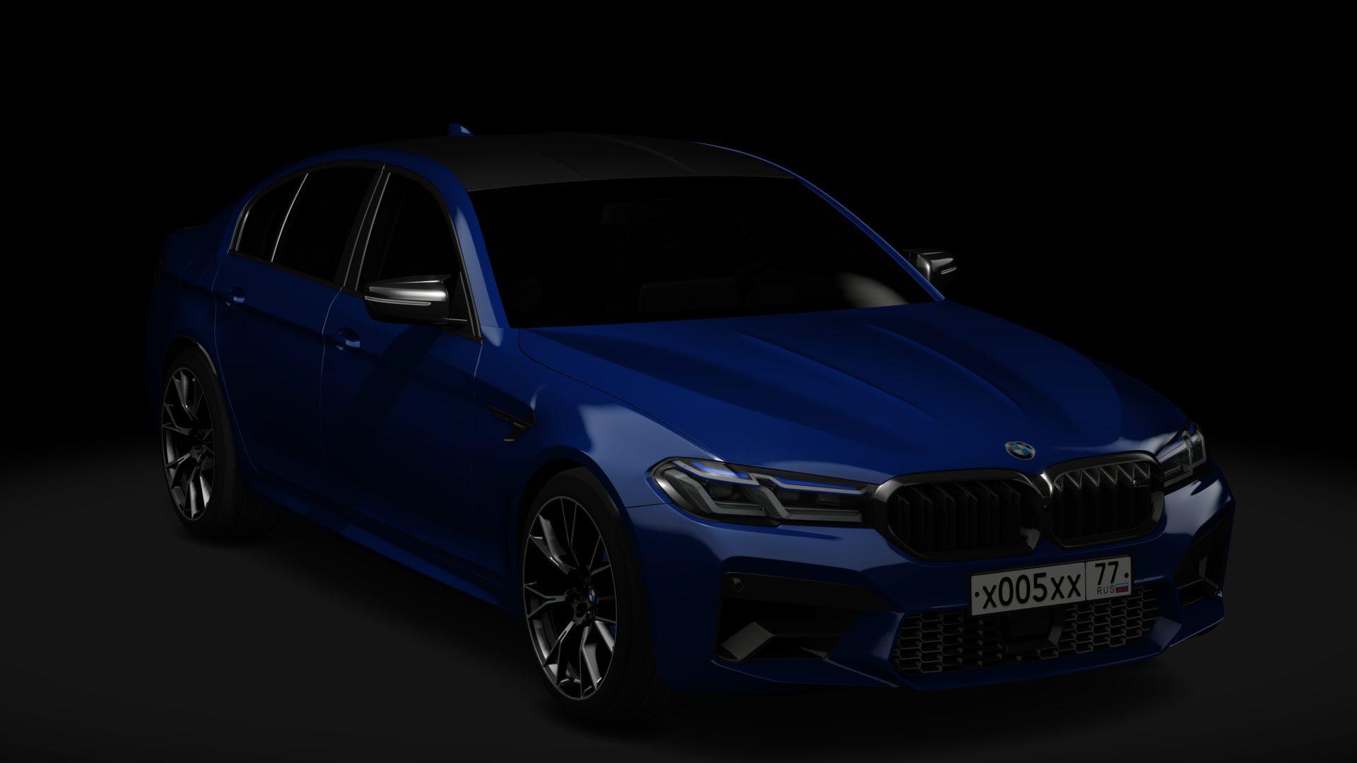 BMW M5 Competition, skin Ara_Blue_Crystal