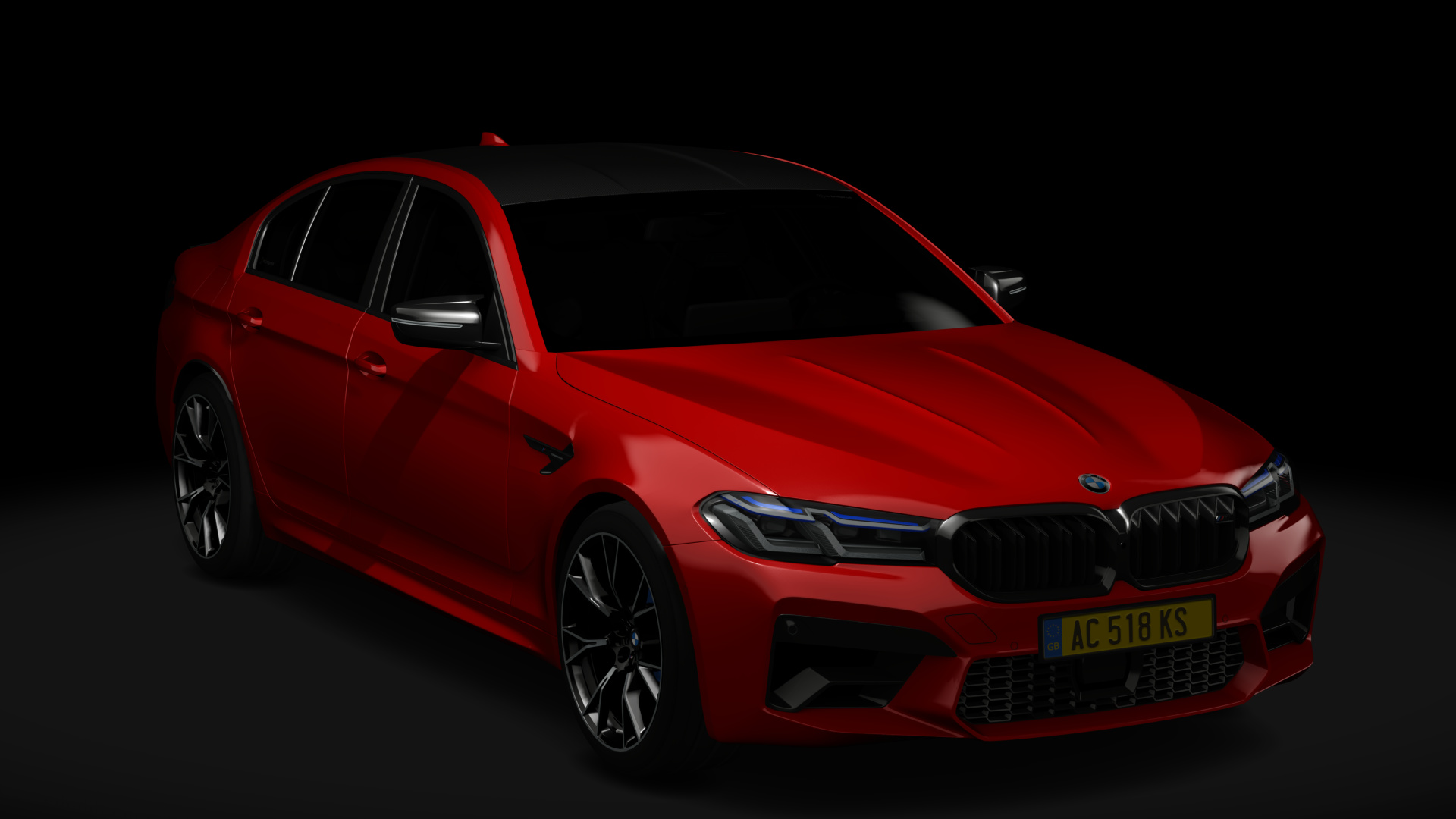 BMW M5 Competition, skin Dynamite_Red