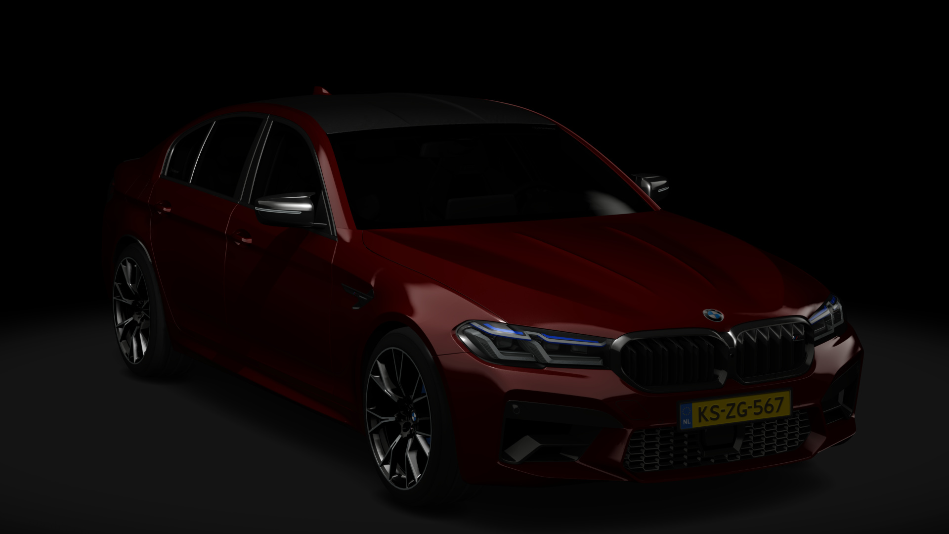BMW M5 Competition, skin Tango_Red_Metallic