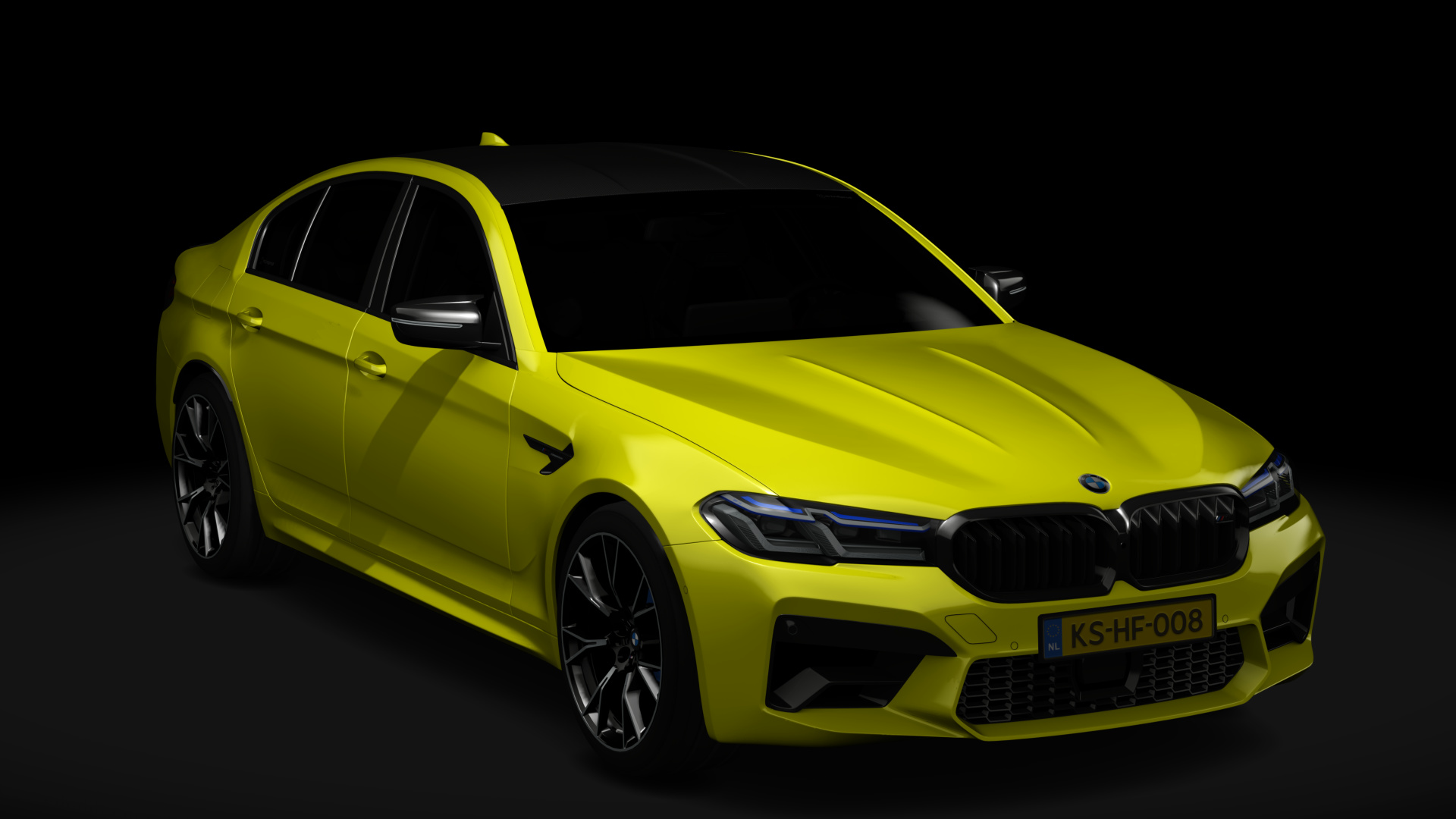 BMW M5 Competition, skin Vegas_Yellow