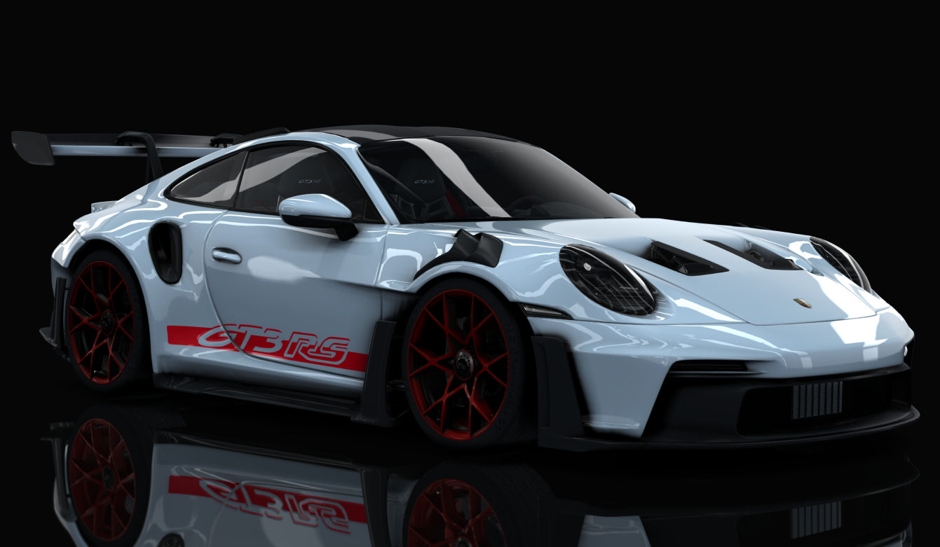 Porsche 911 GT3 RS (992), skin 00_white'n'red