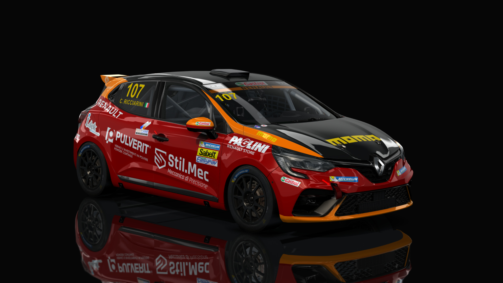 Renault Clio 5 Cup, skin 107_momo