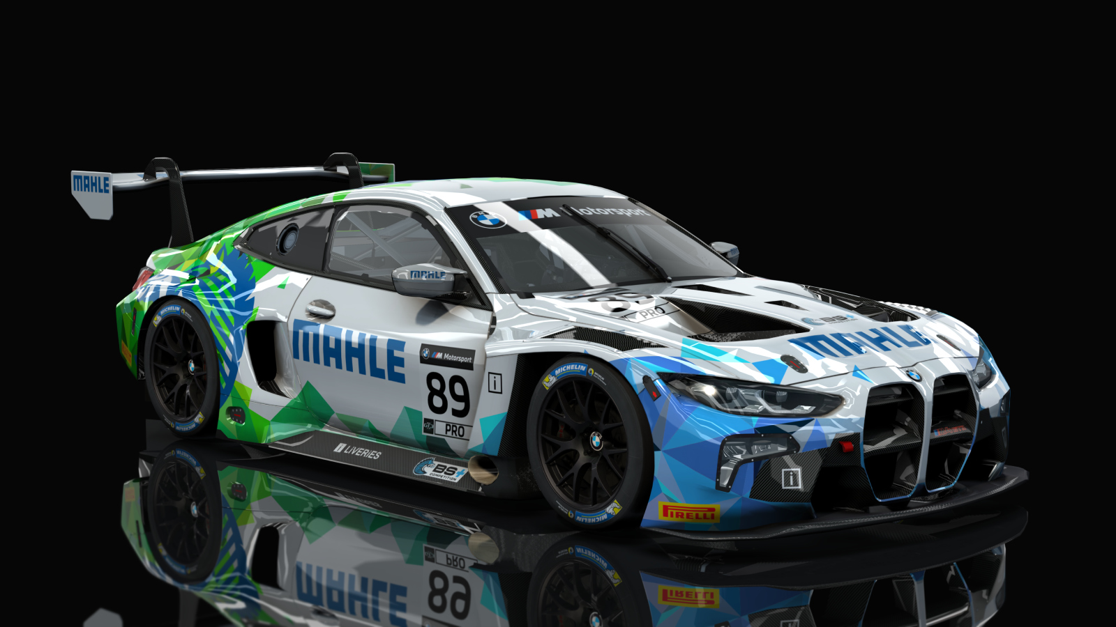 GT3 BMW M4, skin BS+MAHLE Racing