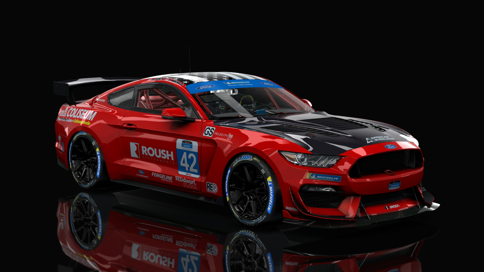 GT4 Ford Mustang, skin American_Wheelman_42