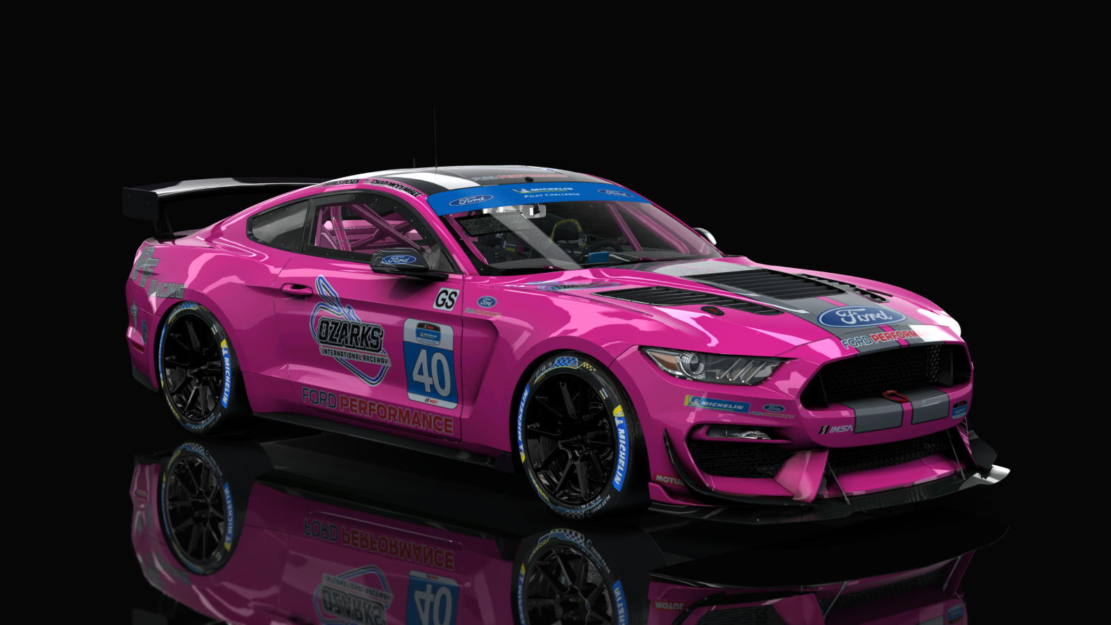 GT4 Ford Mustang, skin PF_Racing_40