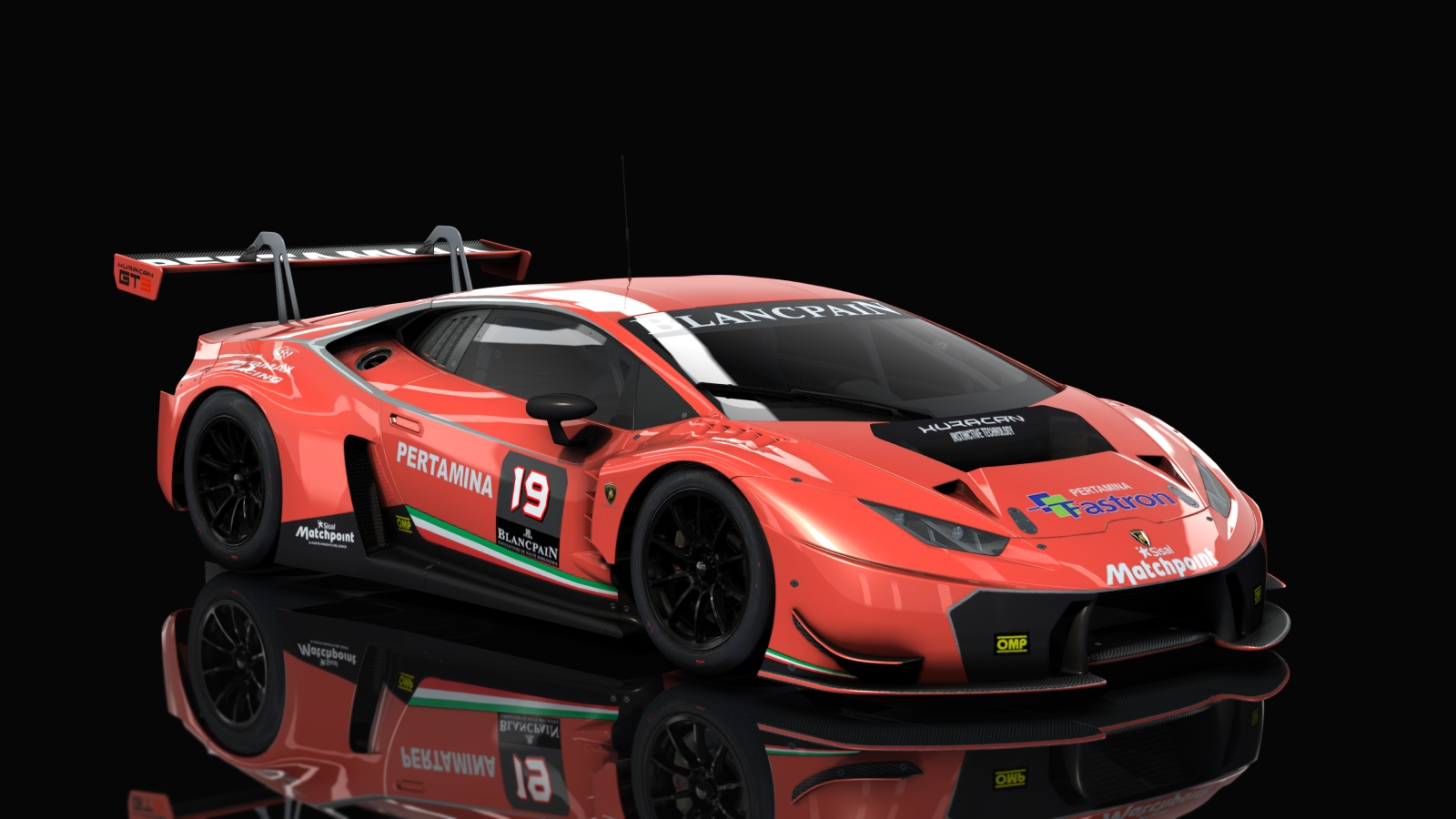 GT3 Lamborghini Huracan, skin Racing_Cinnabar