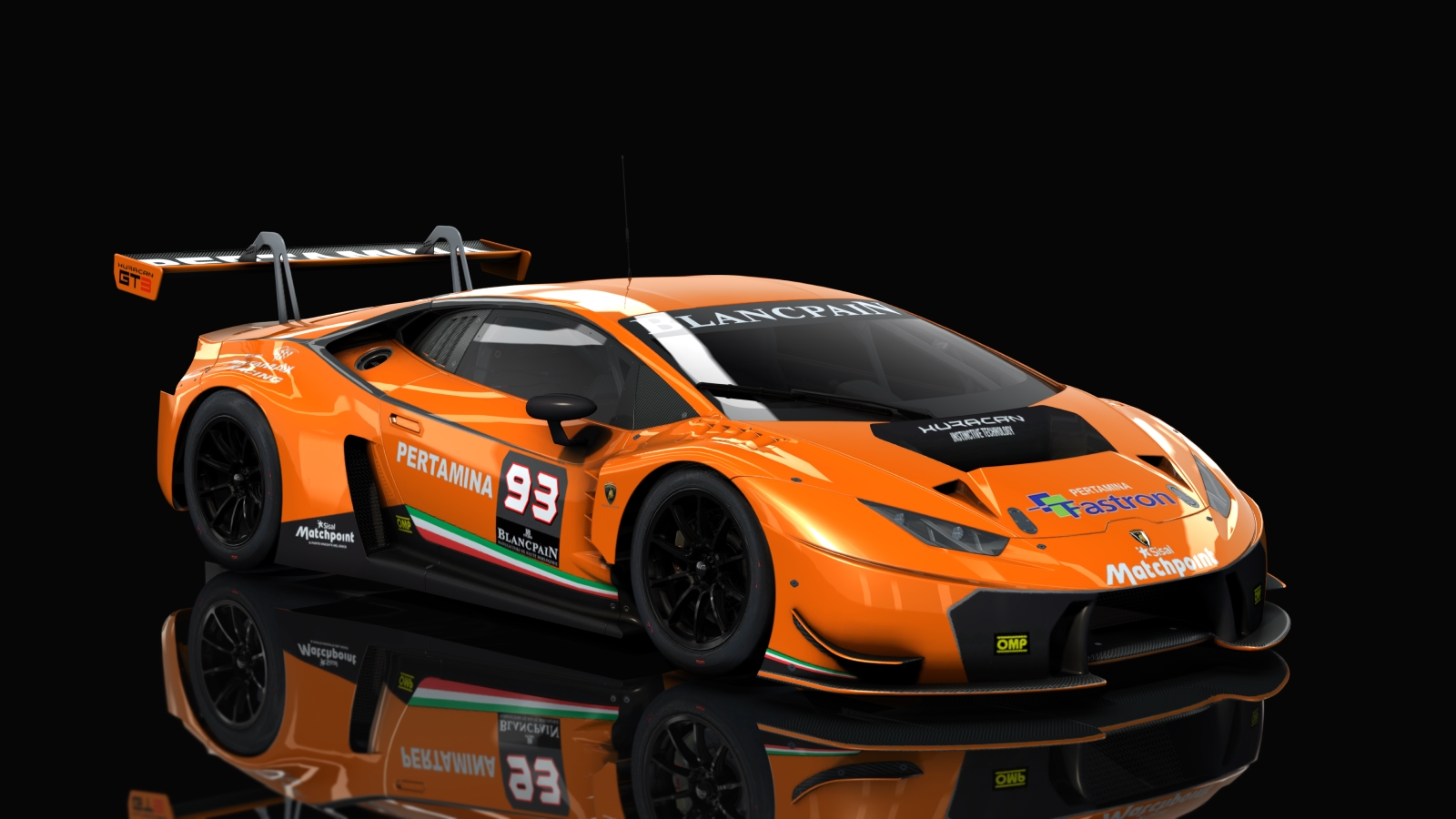 GT3 Lamborghini Huracan, skin Racing_Orange