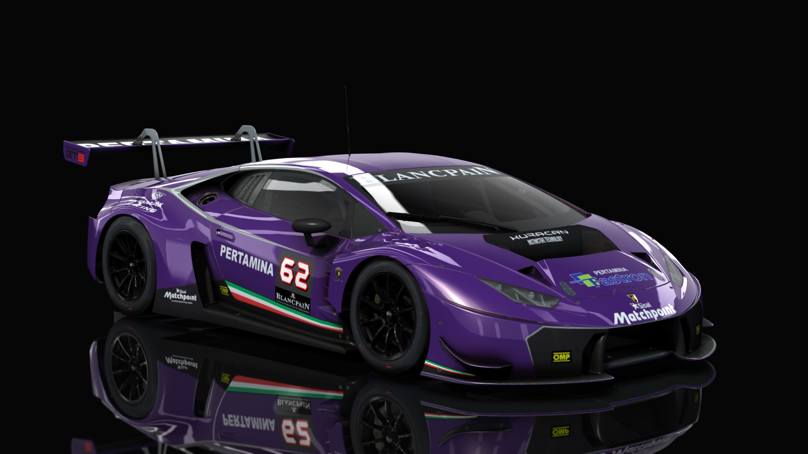 GT3 Lamborghini Huracan, skin Racing_Violet