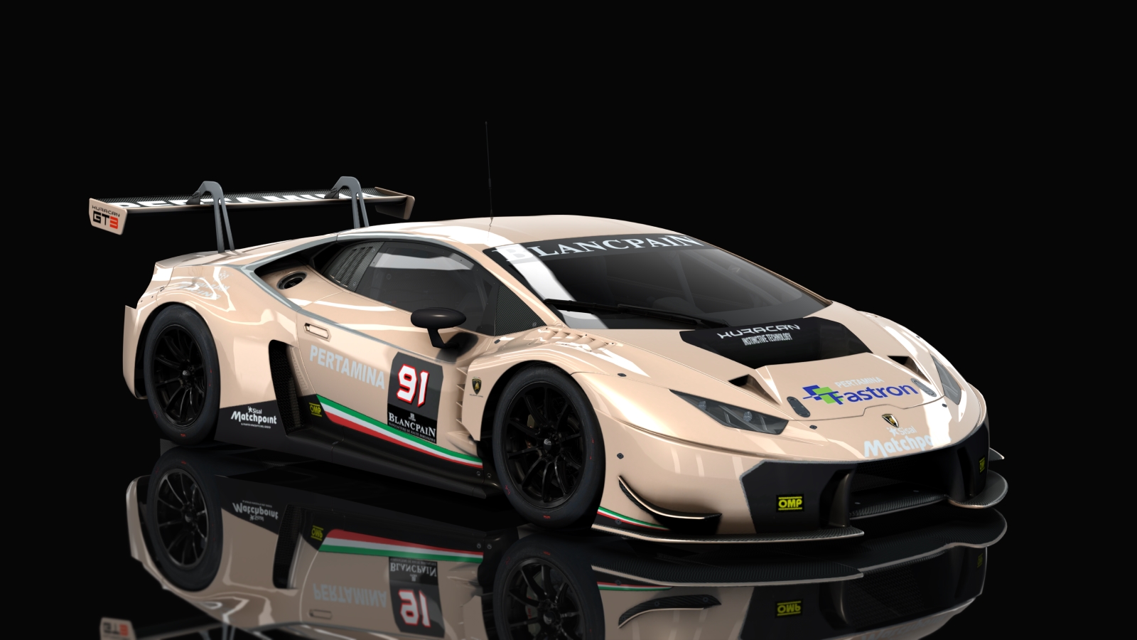 GT3 Lamborghini Huracan, skin Racing_apricot