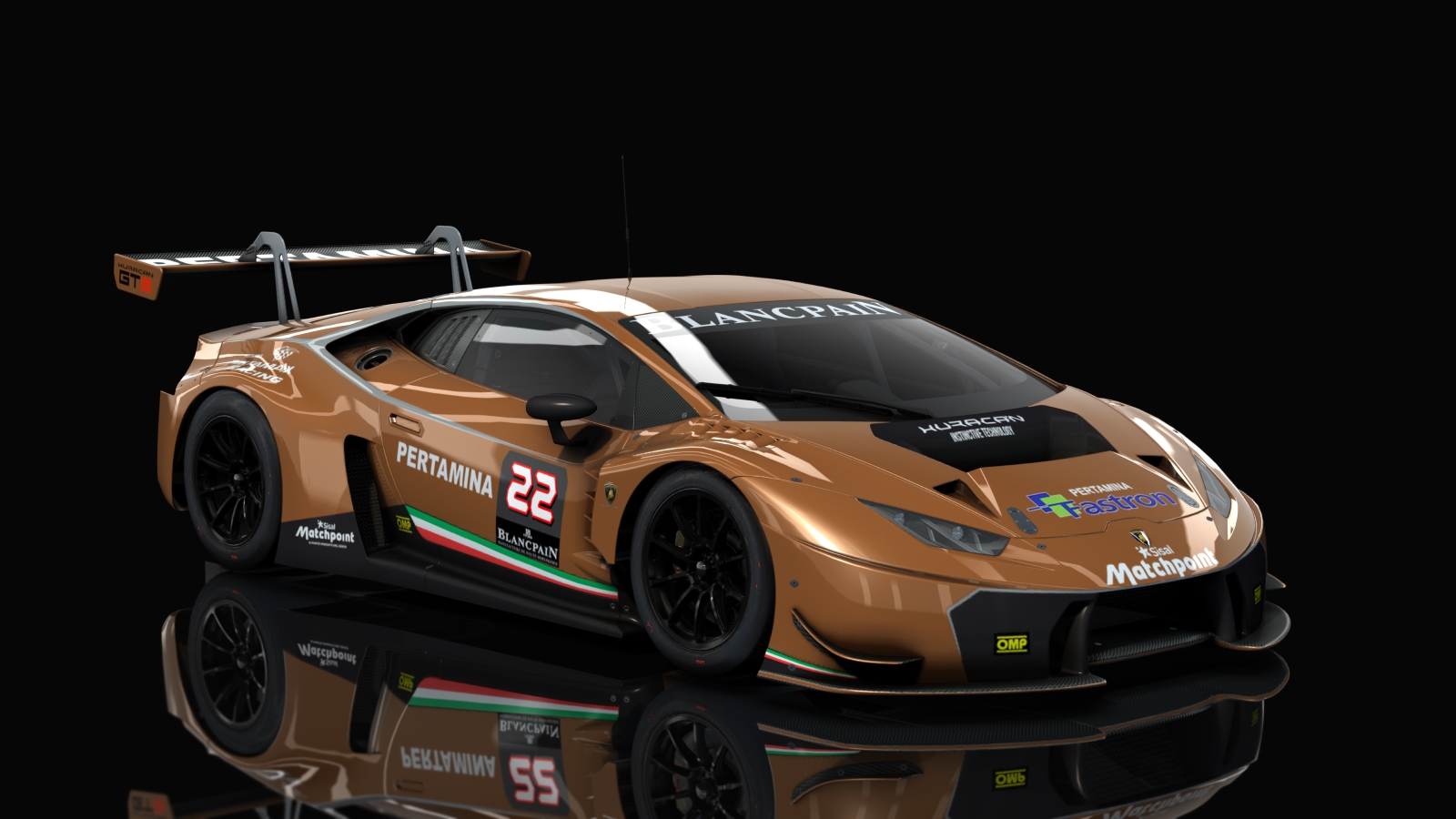 GT3 Lamborghini Huracan, skin Racing_copper