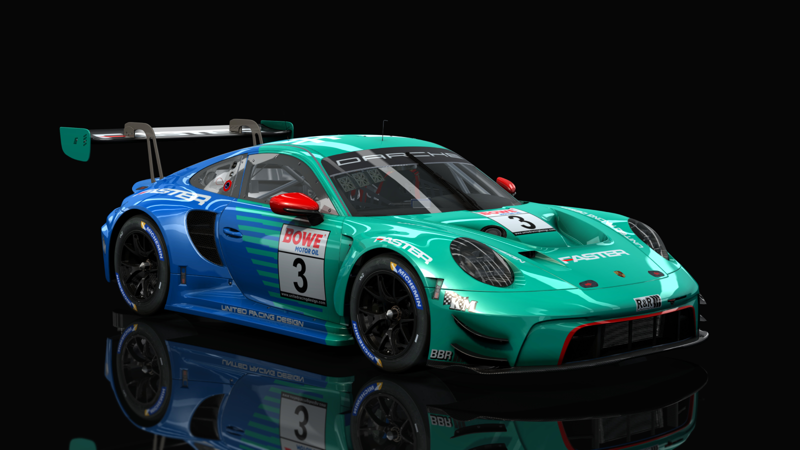 GT3 Porsche 992 -R 2023, skin #3_URD_Faster