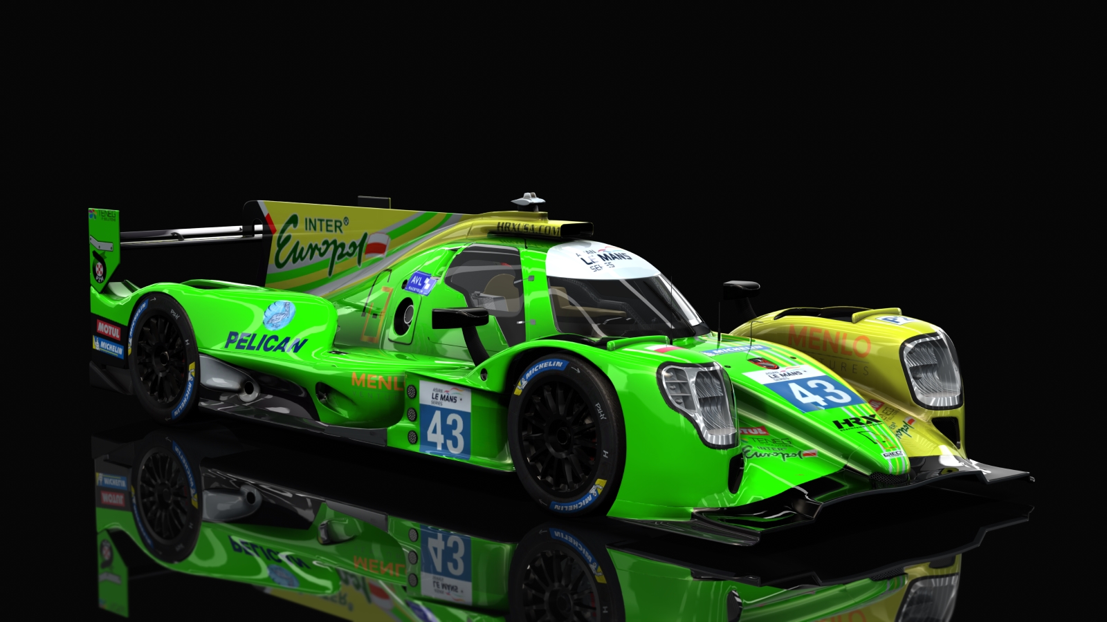 2022 Oreca 07 LMP2, skin 2023 #43 Inter Europol Competition AsLMS