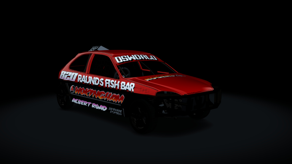 ACSO 1300 Stockcar Civic EK, skin ACSO_820_red