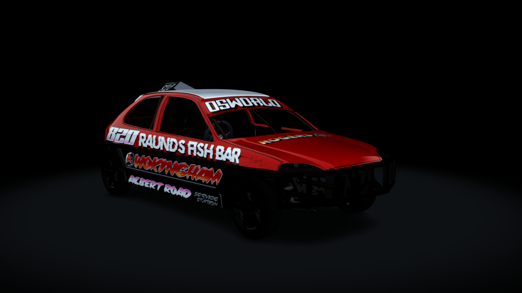 ACSO 1300 Stockcar Civic EK, skin ACSO_820_white