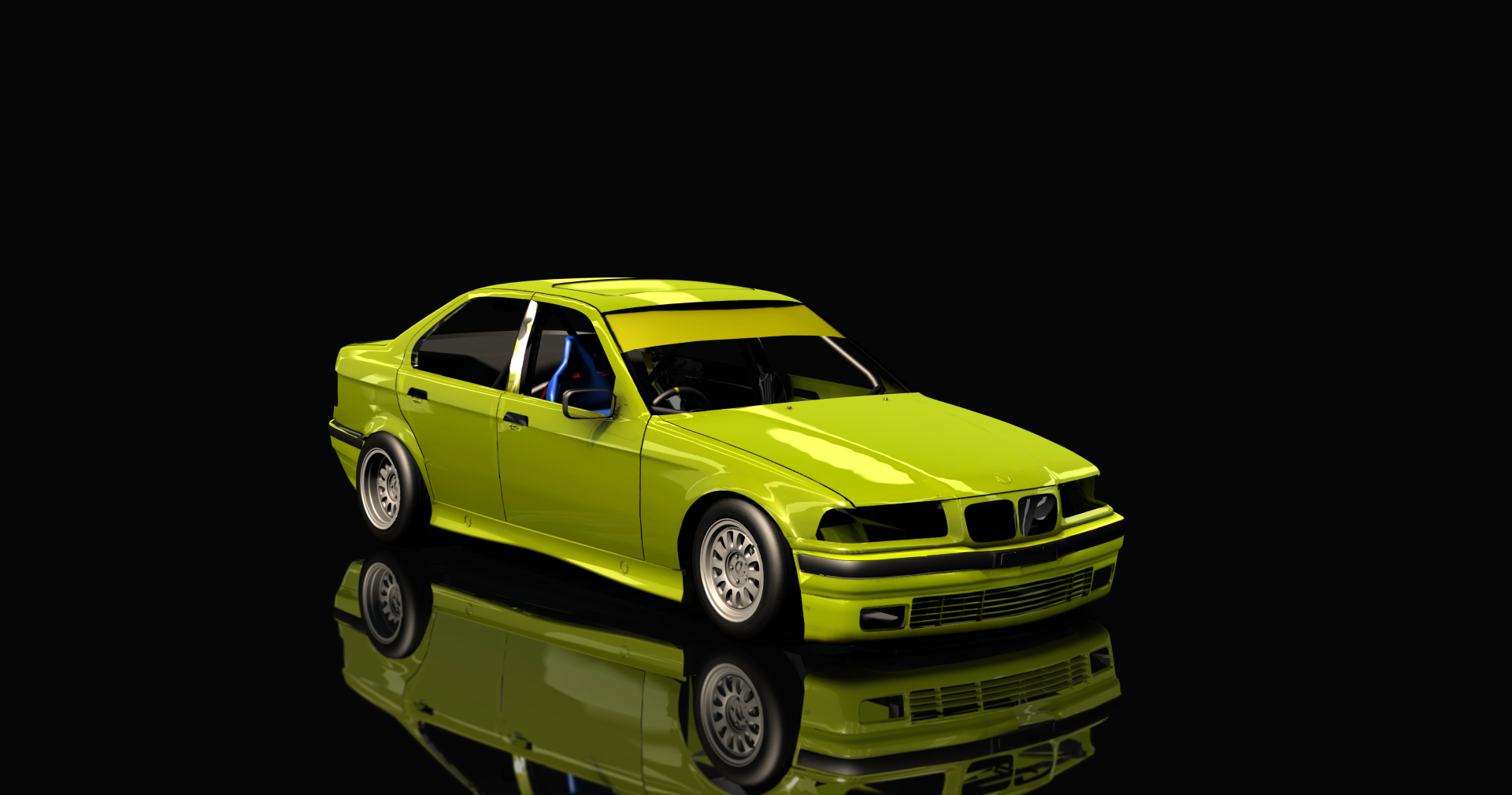 ACSO BMW E36 Lightning Rod, skin yellow