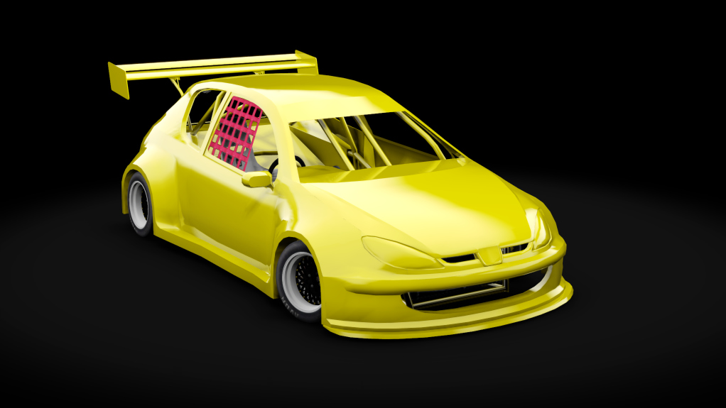 ACSO Hotrod Peugeot 206, skin yellow