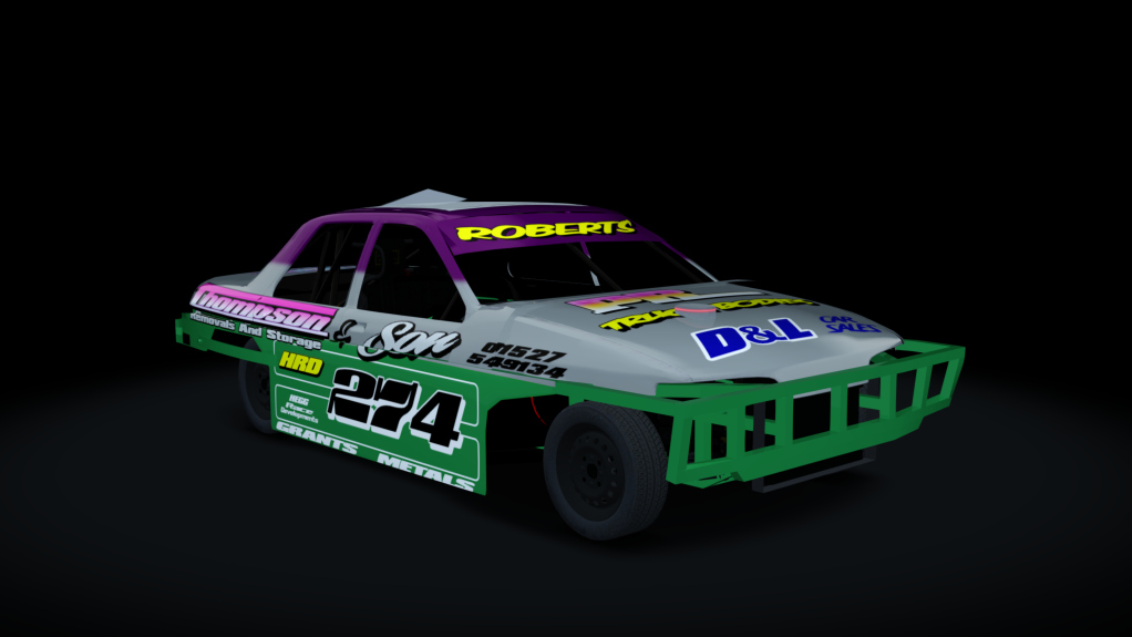 ACSO Saloon Stockcar Sapphire, skin 274 - white