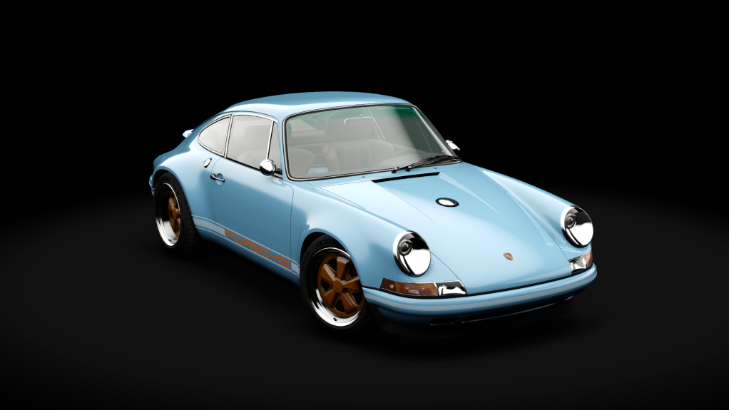 Porsche 911 4.0 by Singer, skin 050_light_blue