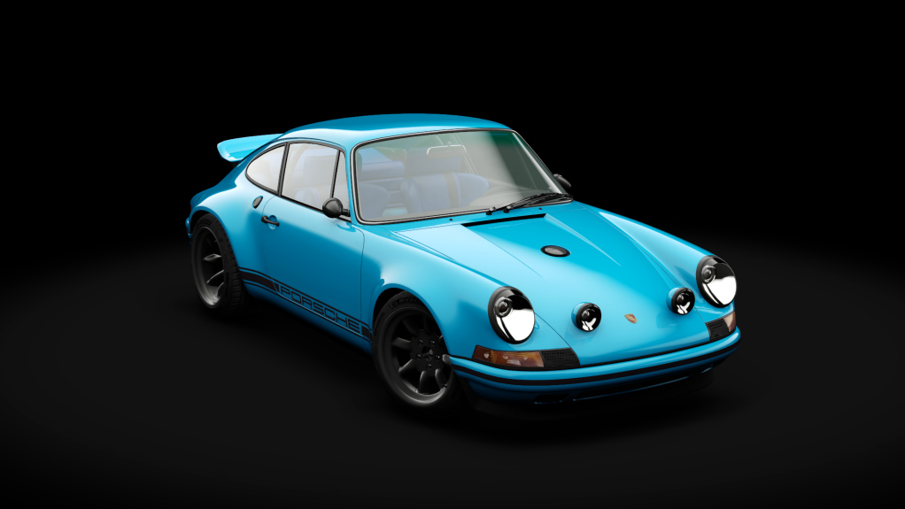 Porsche 911 AWD by Singer, skin blue