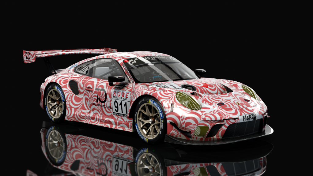 Porsche 911 GT3 R 2019 (991.2) Endurance, skin manthey_test_red_911_vln_2018