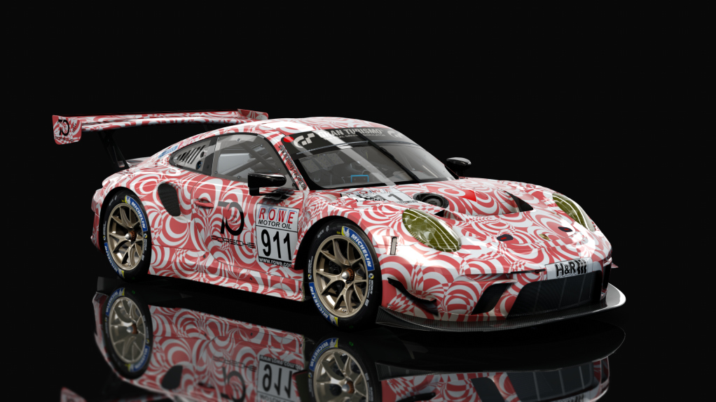 Porsche 911 GT3 R 2019 (991.2) Sprint, skin manthey_test_red_911_vln_2018