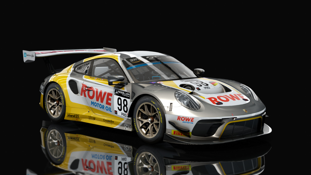 Porsche 911 GT3 R 2019 (991.2) Sprint, skin rowe_98_gtwc_2020