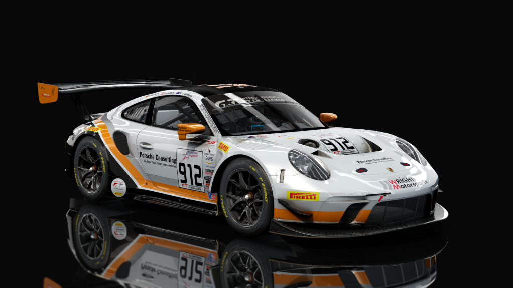 Porsche 911 GT3 R 2019 (991.2) Sprint, skin wright_912_california_8h_2019