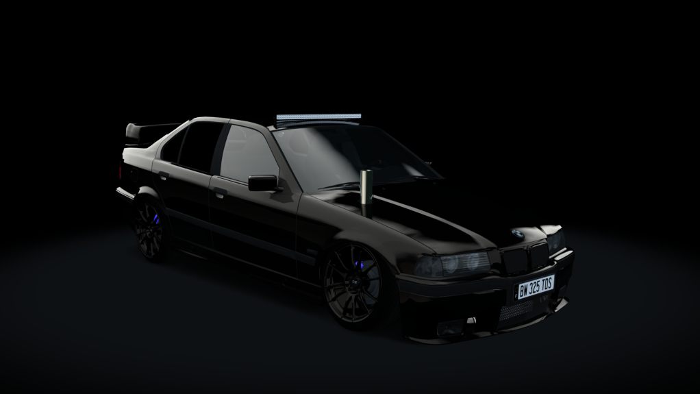 AlLDrift - BMW E36 325 TDS, skin Full Black.B