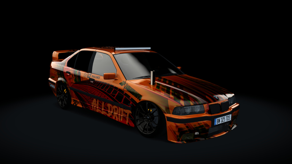 AlLDrift - BMW E36 325 TDS, skin OrangeV2.W