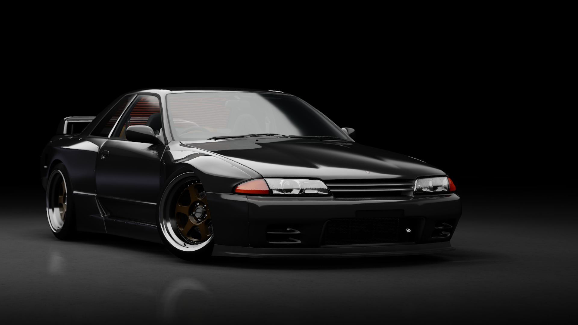 Nissan Skyline R32 Pandem RFTUNED event japan origin, skin Black_Pearl_Metallic