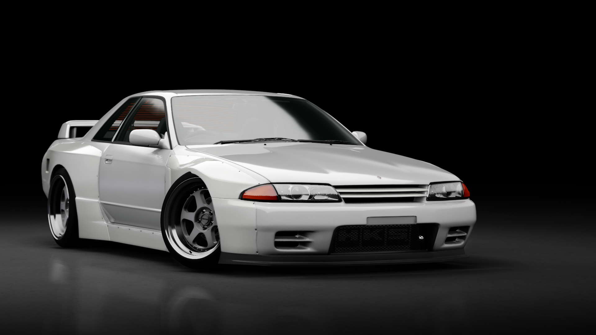 Nissan Skyline R32 Pandem RFTUNED event japan origin, skin Crystal_White