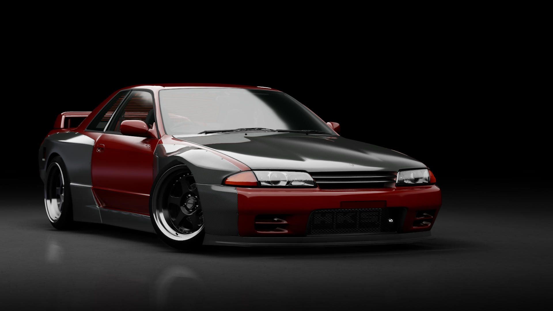 Nissan Skyline R32 Pandem RFTUNED event japan origin, skin Red_Pearl_Metallic