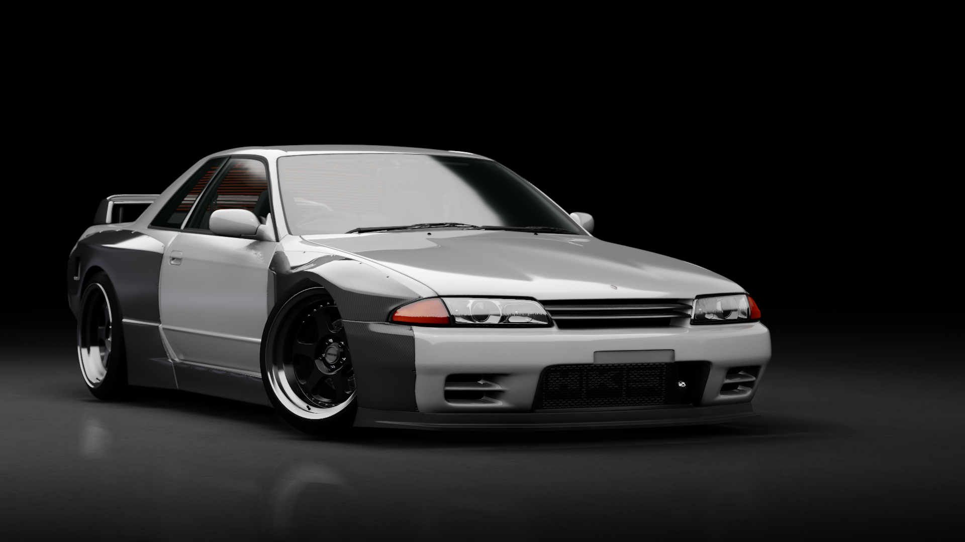 Nissan Skyline R32 Pandem RFTUNED event japan origin, skin Spark_Silver_Metallic