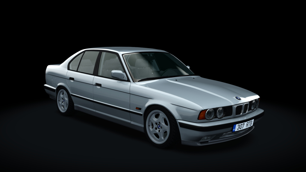 BMW E34 525TDS Drift, skin Arctic_Silver