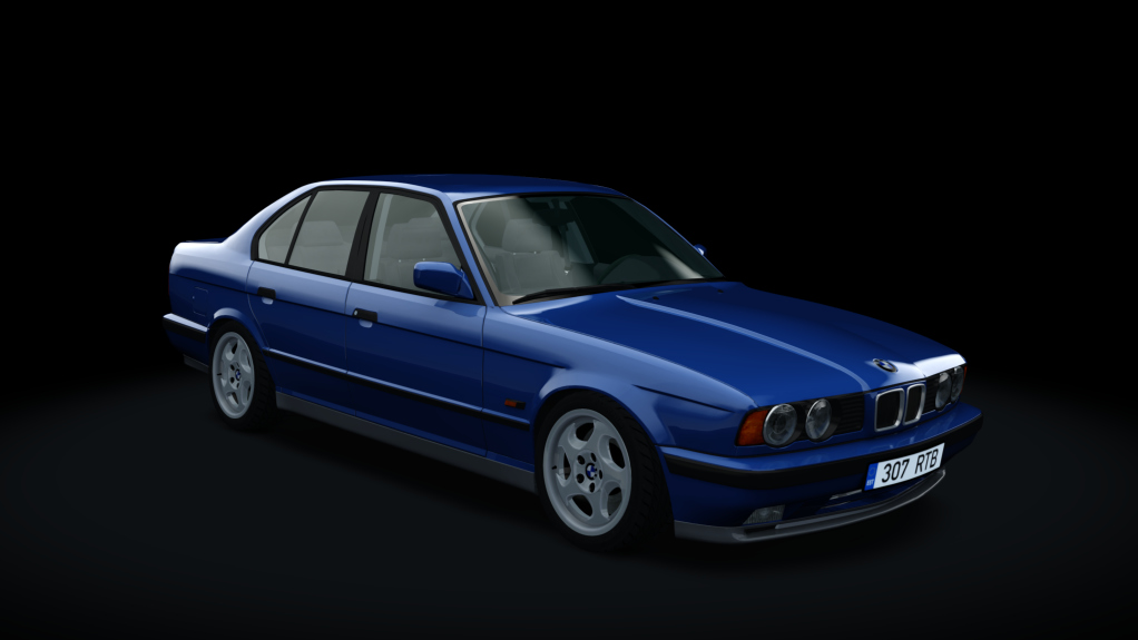 BMW E34 525TDS Drift, skin Avus_Blau