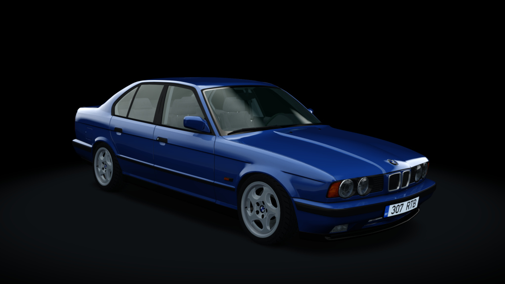 BMW E34 525TDS Drift, skin Avus_Blau_b