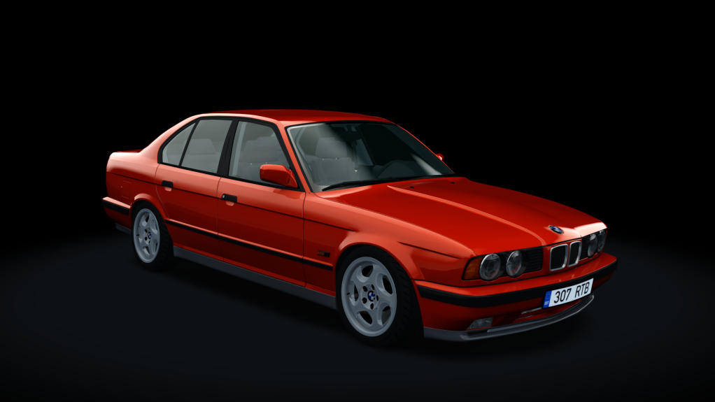 BMW E34 525TDS Drift, skin Bright_Red