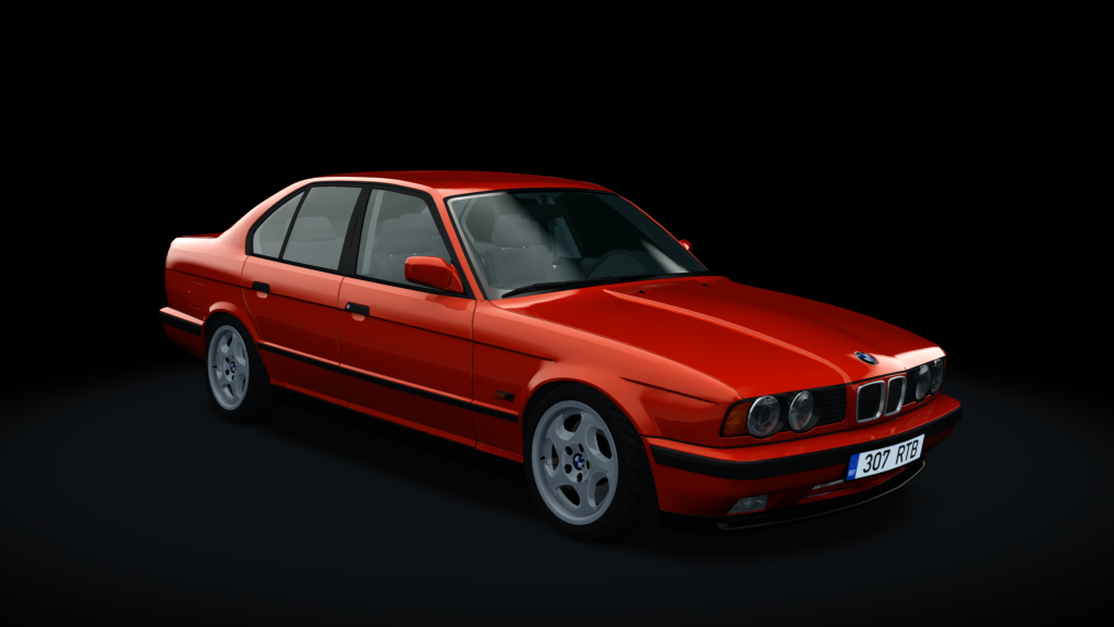 BMW E34 525TDS Drift, skin Bright_Red_b