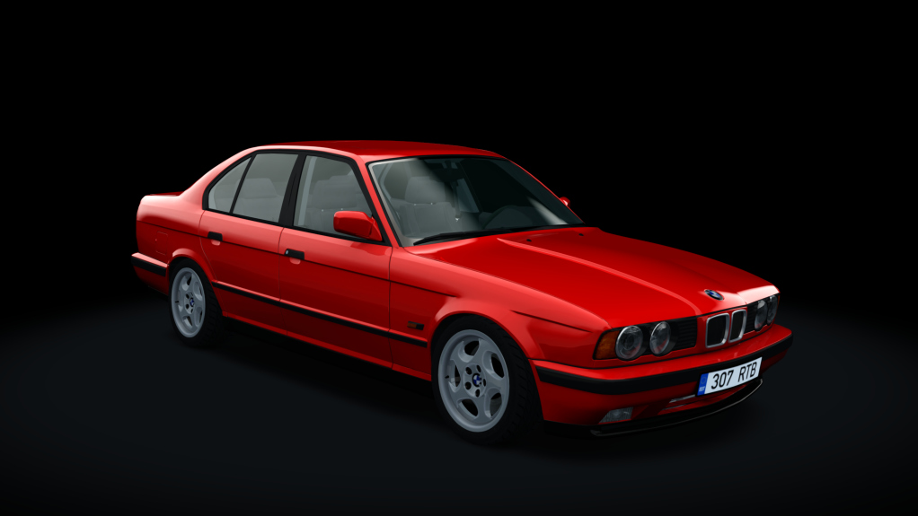 BMW E34 525TDS Drift, skin Brilliant_Red_b