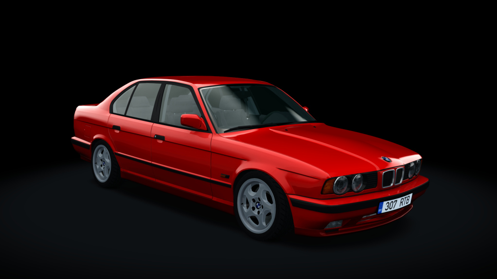 BMW E34 525TDS Drift, skin Brilliant_Red_c