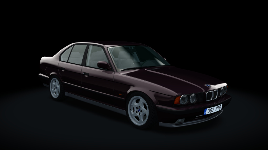 BMW E34 525TDS Drift, skin Brocade_Red