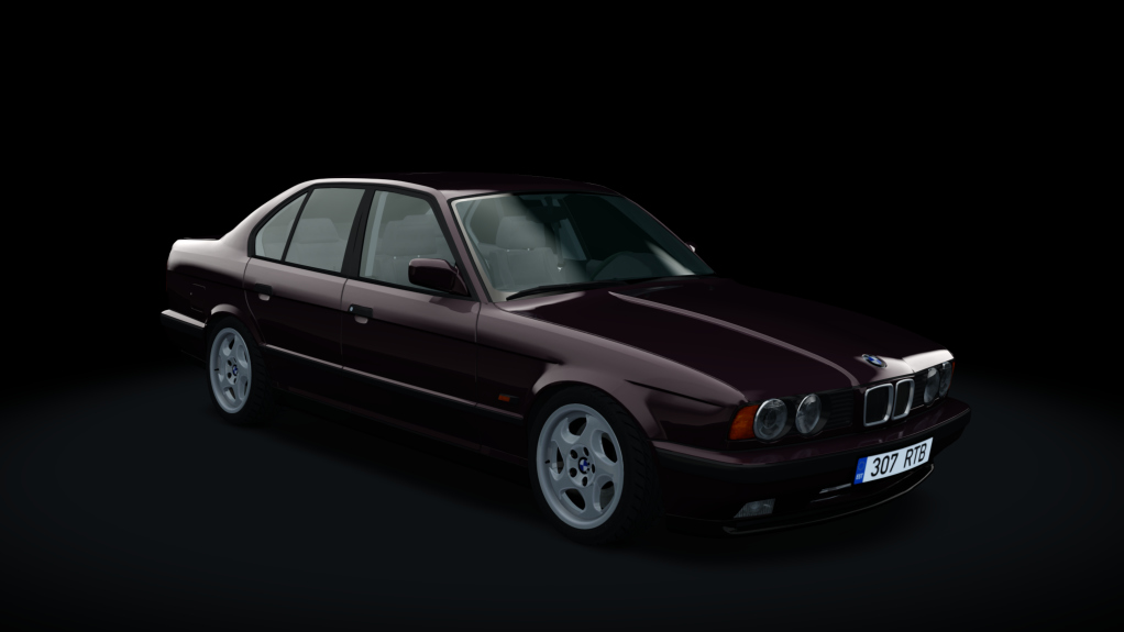 BMW E34 525TDS Drift, skin Brocade_Red_b